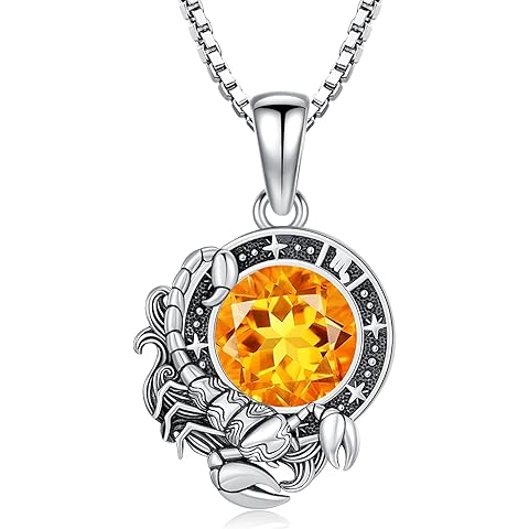 LONAGO Zodiac Sign Necklace Celestial Constellation Necklace Horoscope Astrology Zodiac Pendant Necklace Gift for Women