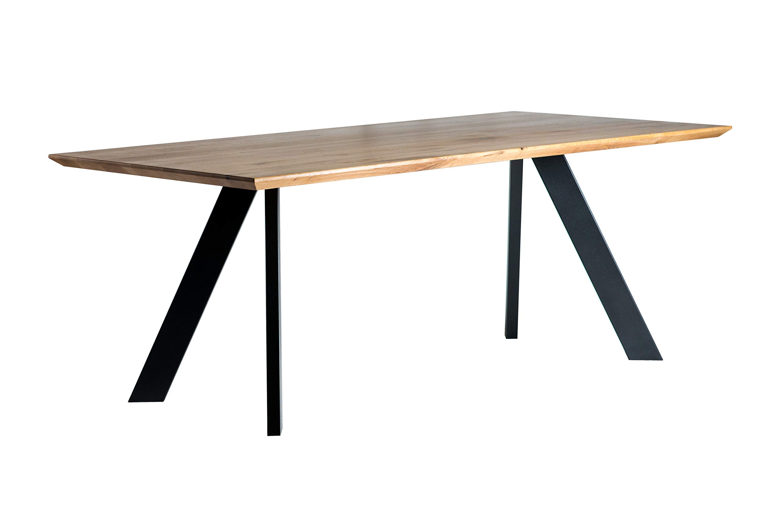 Amazon Brand Wallis Table, 200 x 100 x 77 cm, Natural Oiled Wild Oak