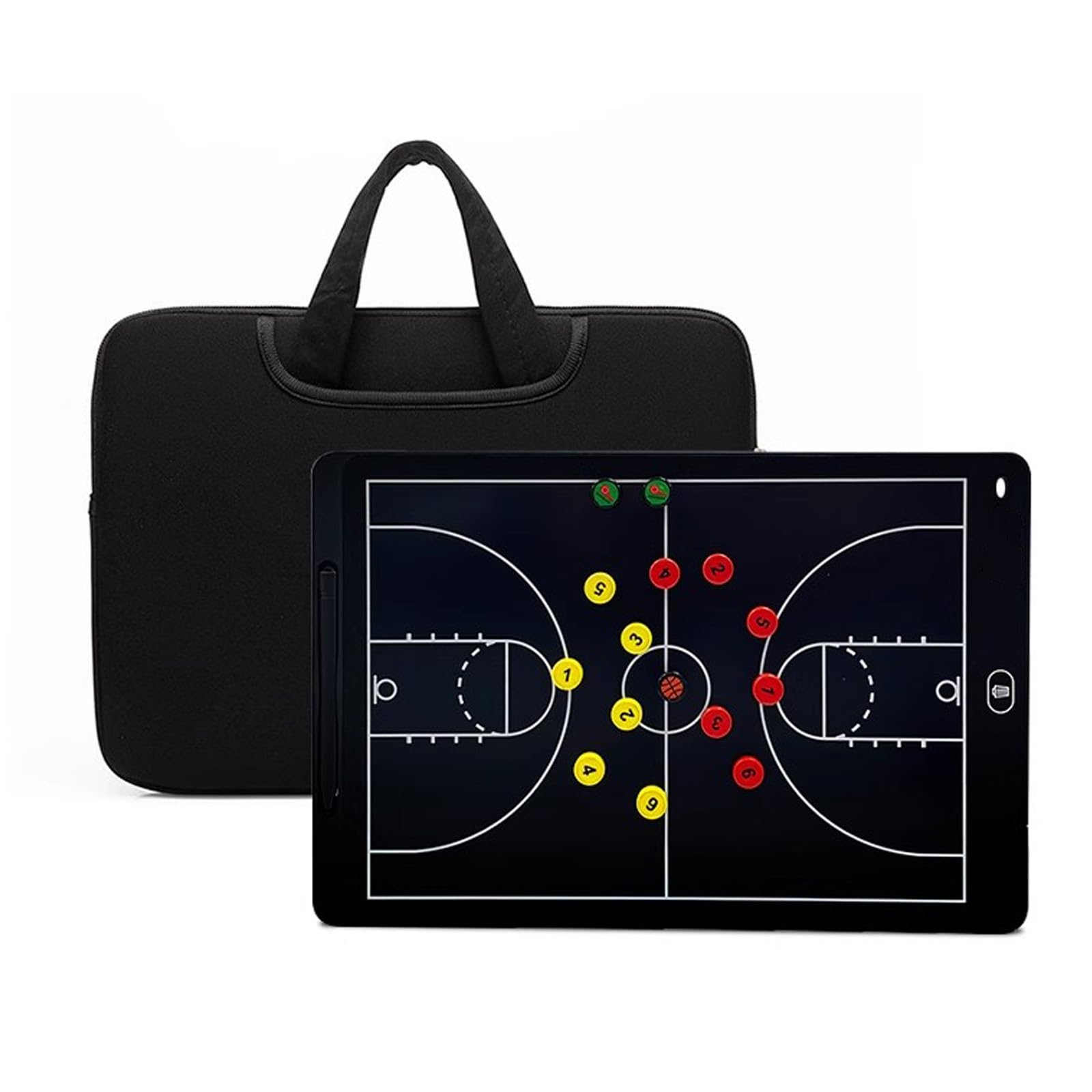 Pizarra Táctica de Baloncesto LCD Electronic de 16 Pulgadas, Tablero Electrónico de Entrenamiento, Pizarra Entrenador, Tablero Táctico , Pizarras Estratégicas , para Entrenamiento de Competición