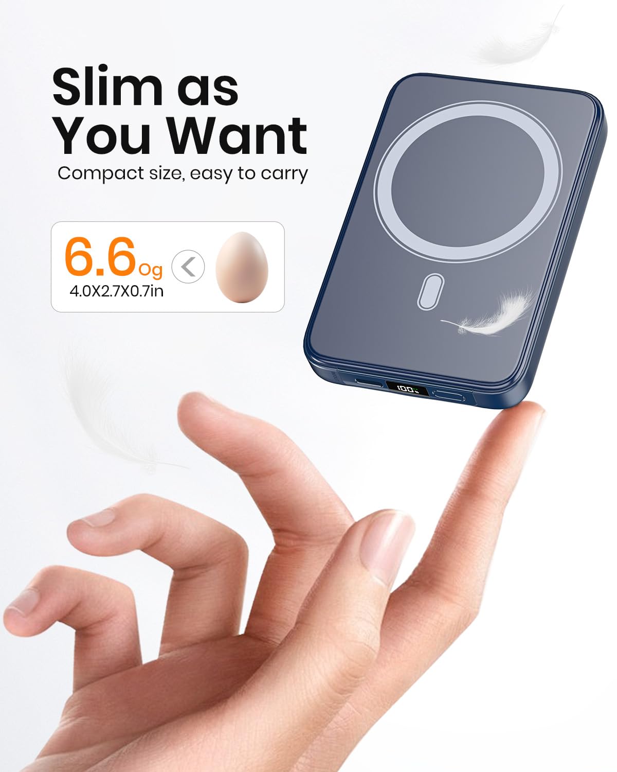 A Addtop Magnetic Power Bank 10000mAh- 20W Schnelllade iPhone Ladegerät for Magnetisch – Bild 7