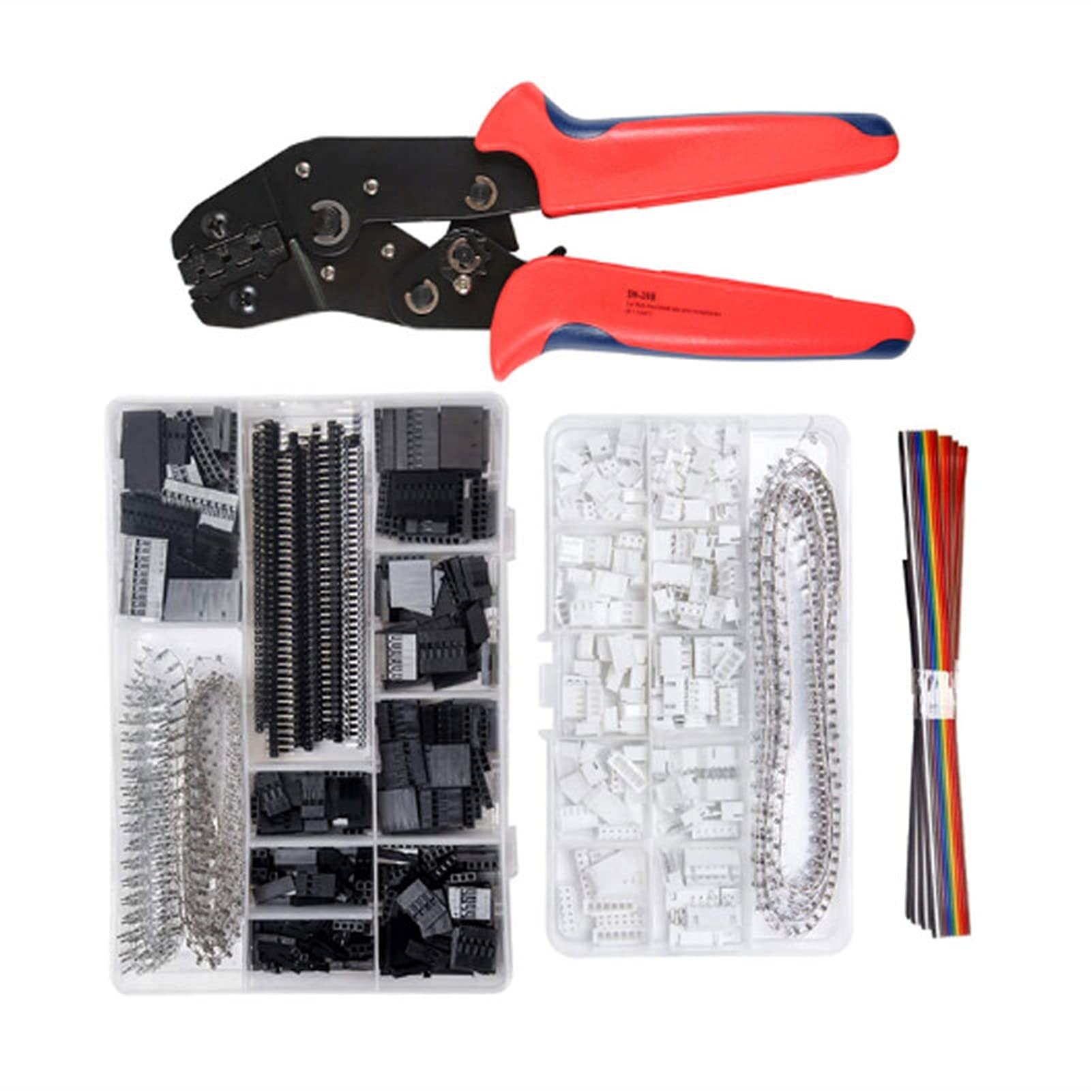 Hydraulic Crimping Tool SN-28B SN-48B SN-58B Crimping Pliers Set for JST ZH1.5 2.0PH .5XH EH SM Servo Connectors Crimper Tool kit(SN-28B 1550PCS460PCS)