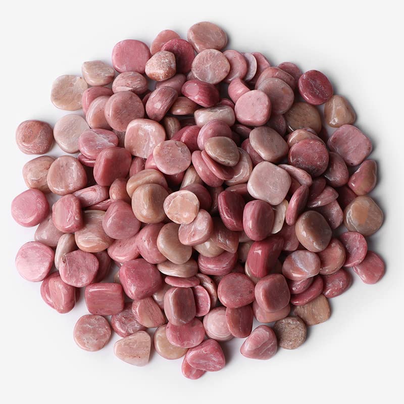 DSINEY Piedra Natural con Chip de Cristal, en Bruto, Piedras de Grava for decoración del Acuario del hogar, ágata NO.1, 20 g (Color : No.5 Rhodochrosite, Size : 50g)