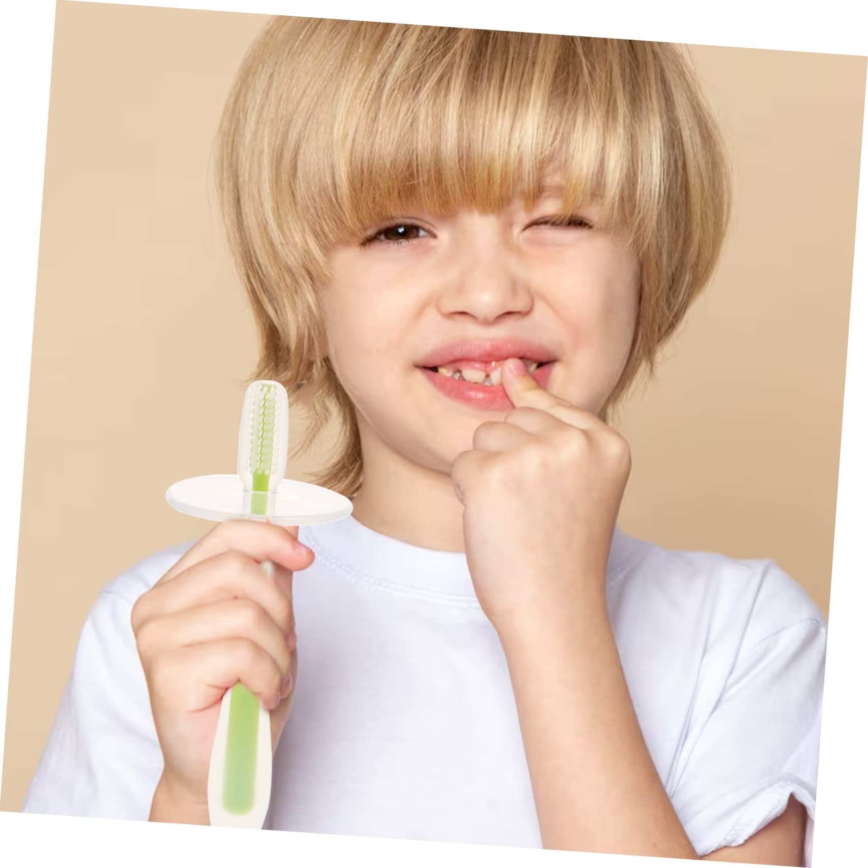 VICASKY 4 set di spazzolini da denti per neonati, primo spazzolino da denti modellato, spazzolino da denti per bambini, spazzolino da denti in silicone, gel di silice, 4 pezzi * 4