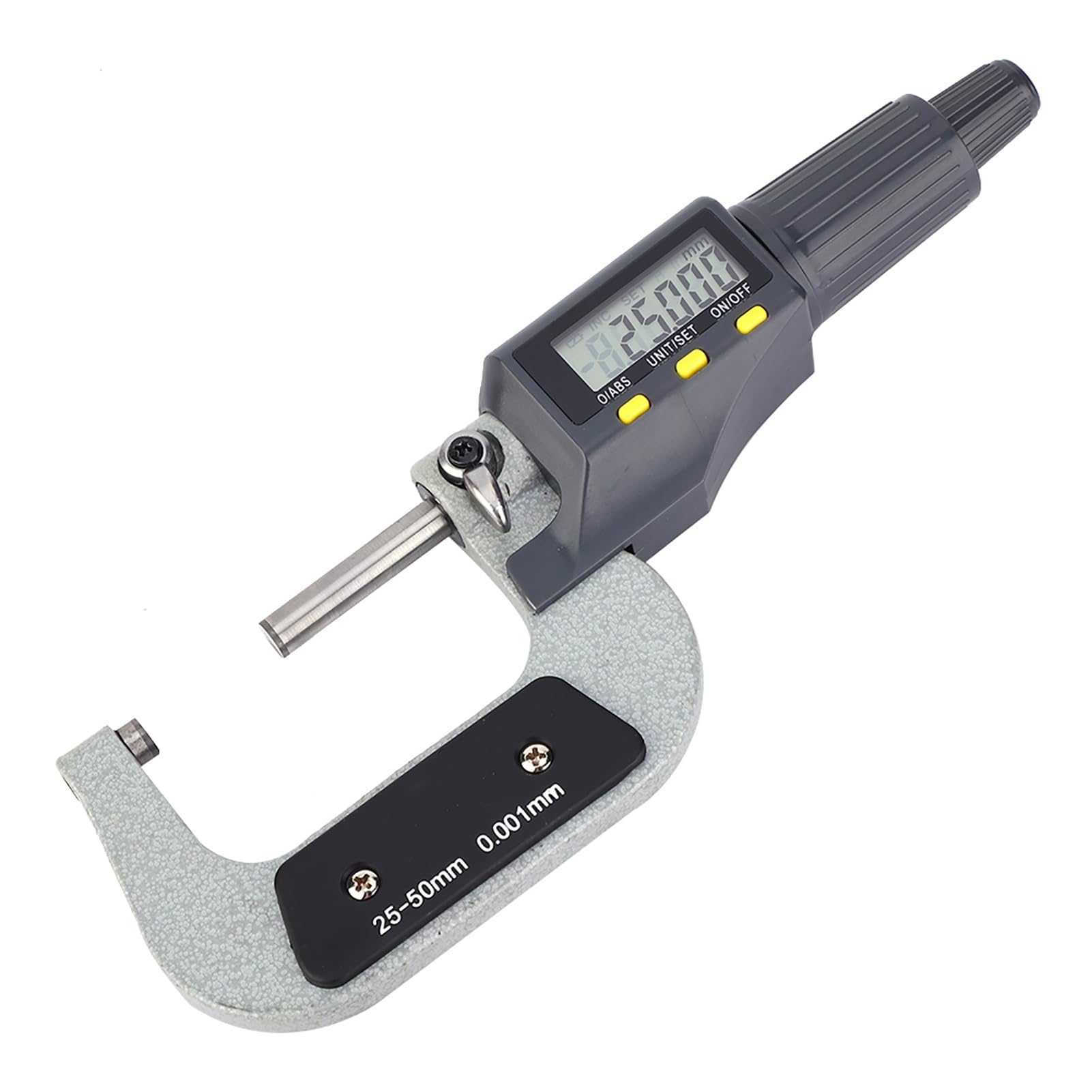 Micrometro Elettronico Digitale, Dispositivo di Blocco dello Schermo con Display LCD da 0,001 Mm, Strumento di Misurazione di Precisione con Calibrazione Accurata, Ideale per Officine