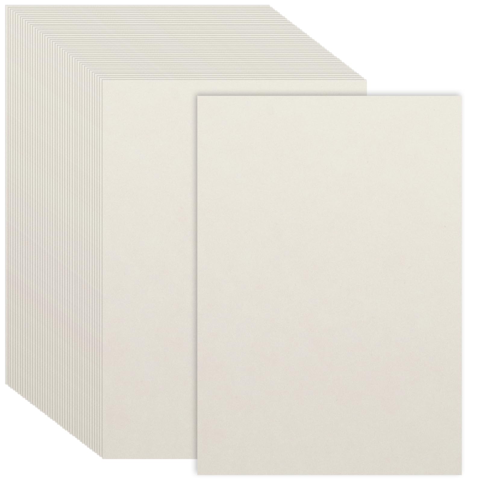 MOSTFUN 50 Sheets Cream Ivory Card Paper A4 250gsm Art Craft Paper Hard Card Painting Papers for Arts and Crafts Painting Printing Scrapbooking 21 x 29.7cm Sheet Size