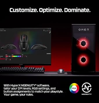 HyperX Pulsefire Fuse Wireless Gaming Mouse, Kablosuz Mouse