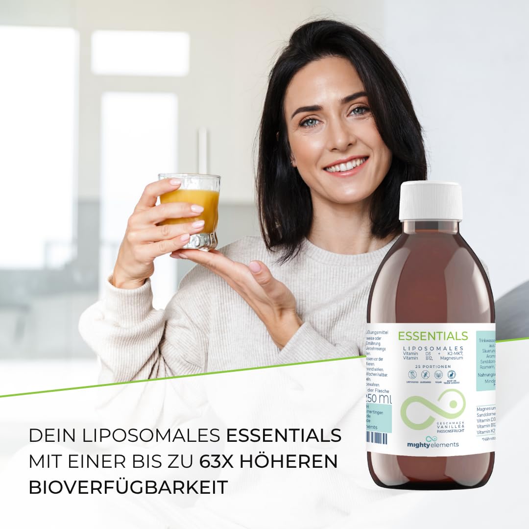 Mighty Elements Liposomales Vitamin D3 K2 B12 Magnesium, flüssig 250ml