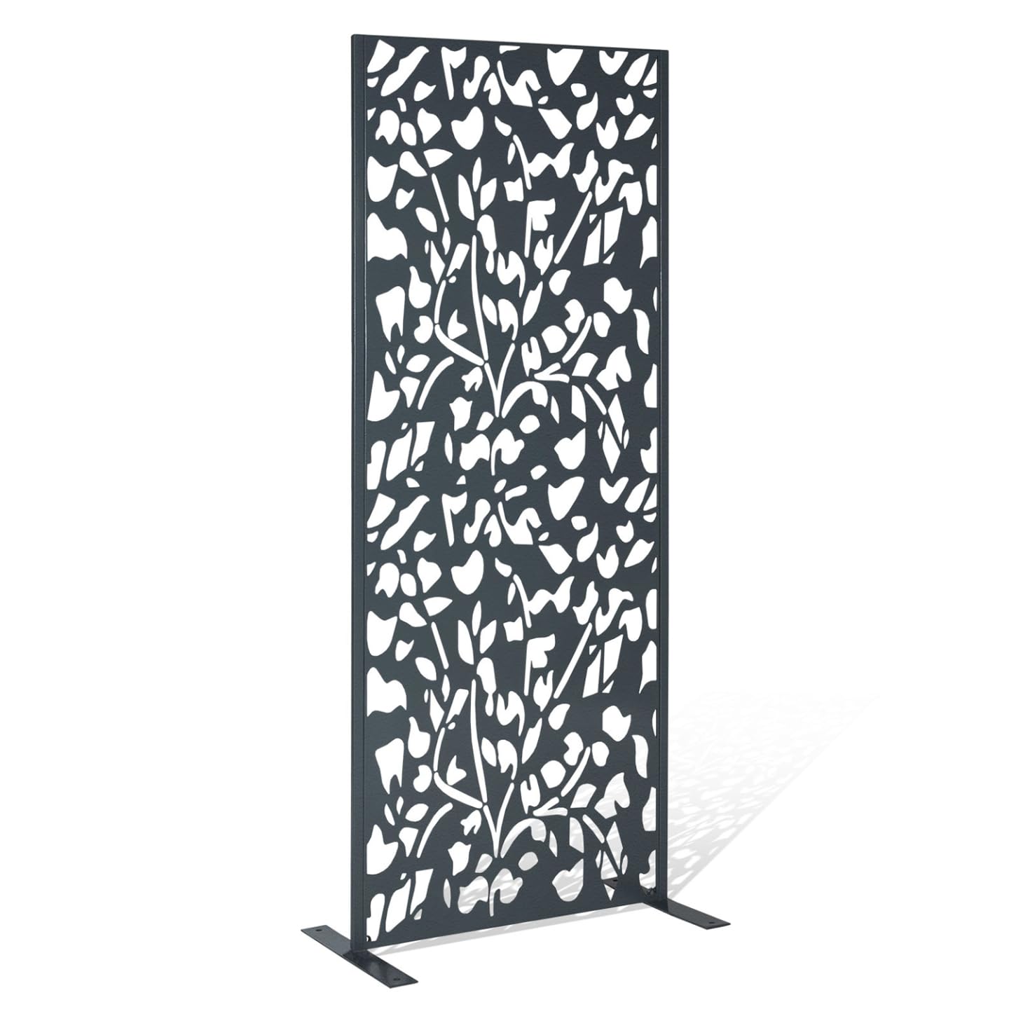 IDMarket - Panneau décoratif Universel 160 x 60 CM Flower Gris