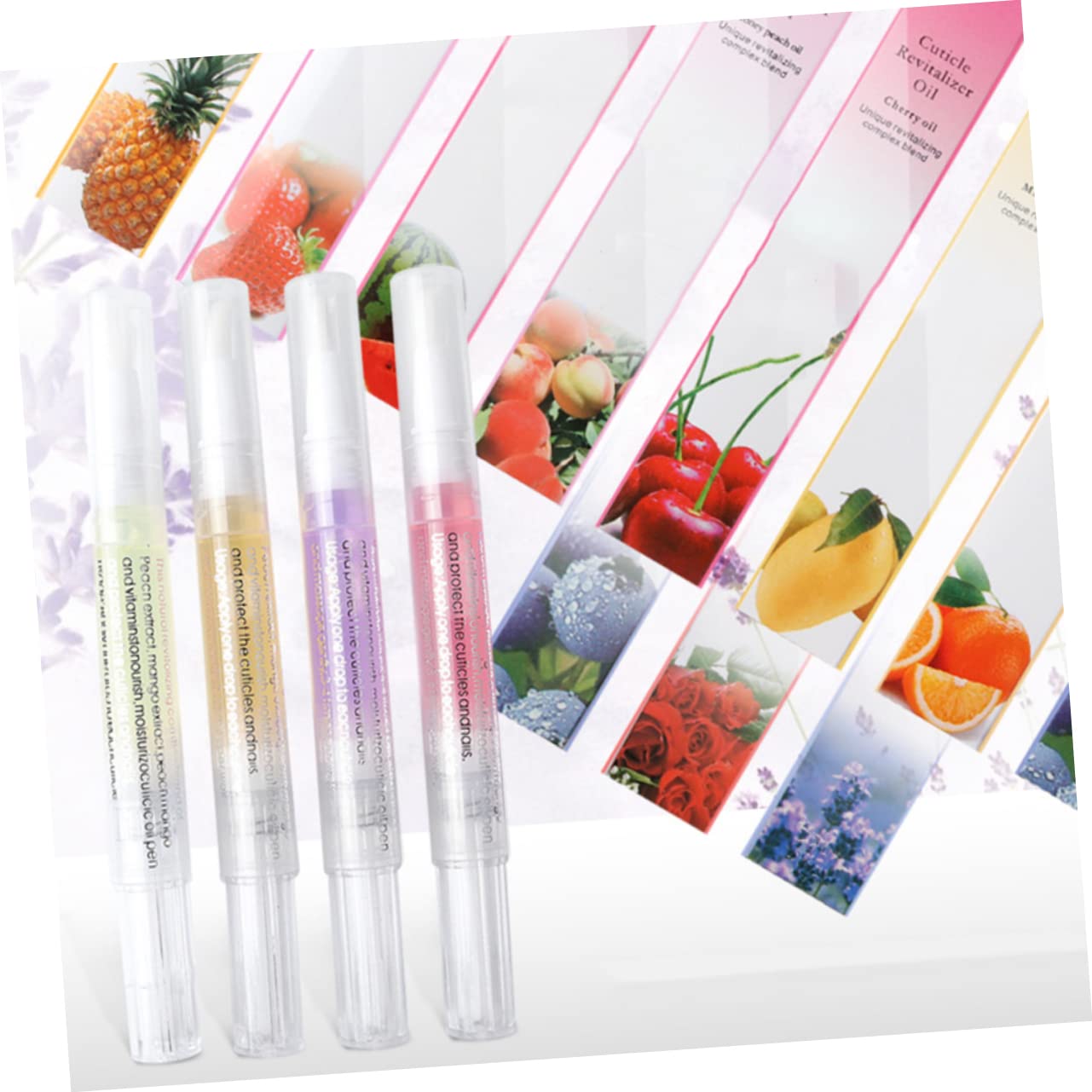 Lápiz de Aceite para Cutículas 10 Piezas Nutritivo, Portátil, Suavizante | Mineral y Cera de Abeja, Pp, Uso en Salón o Casa, Varios Estilos, para Amigas Estilo Aleatorio