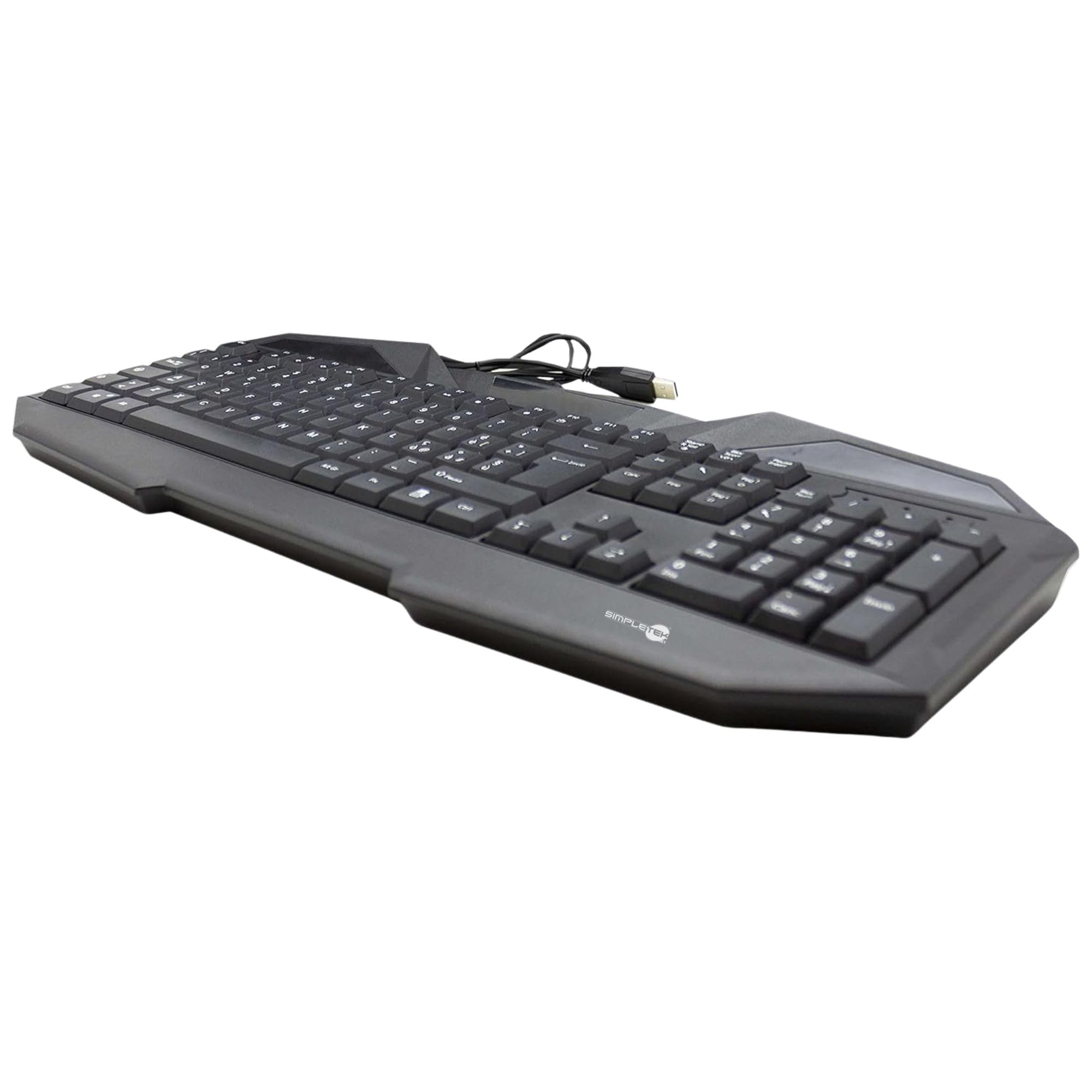 SIMPLETEK - Kit Gaming Mouse & Tastiera Anti-Ghosting RGB | QWERTY Layout Italiano | Mouse 3200 DPI Programmabile