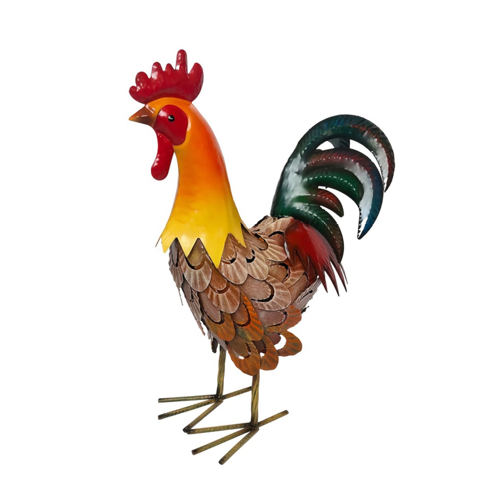 Limtula Handcrafted Rooster Sculpture Ornament for Courtyard Balcony Terraces and Park Enhancing Natural Charm and Beauty Decorative Garden Rooster Figurine