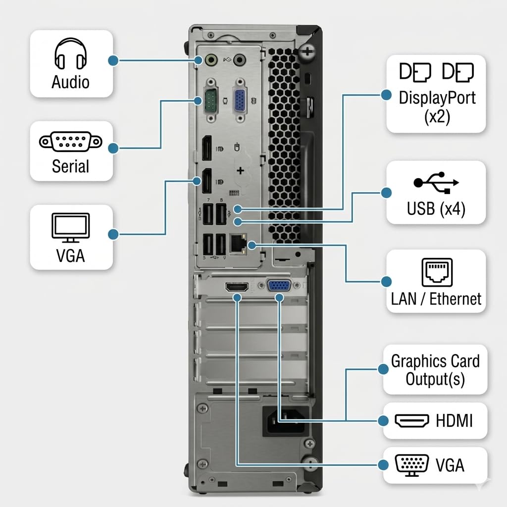 Amazon.com: Lenovo ThinkCentre M720S SFF Desktop Computer PC