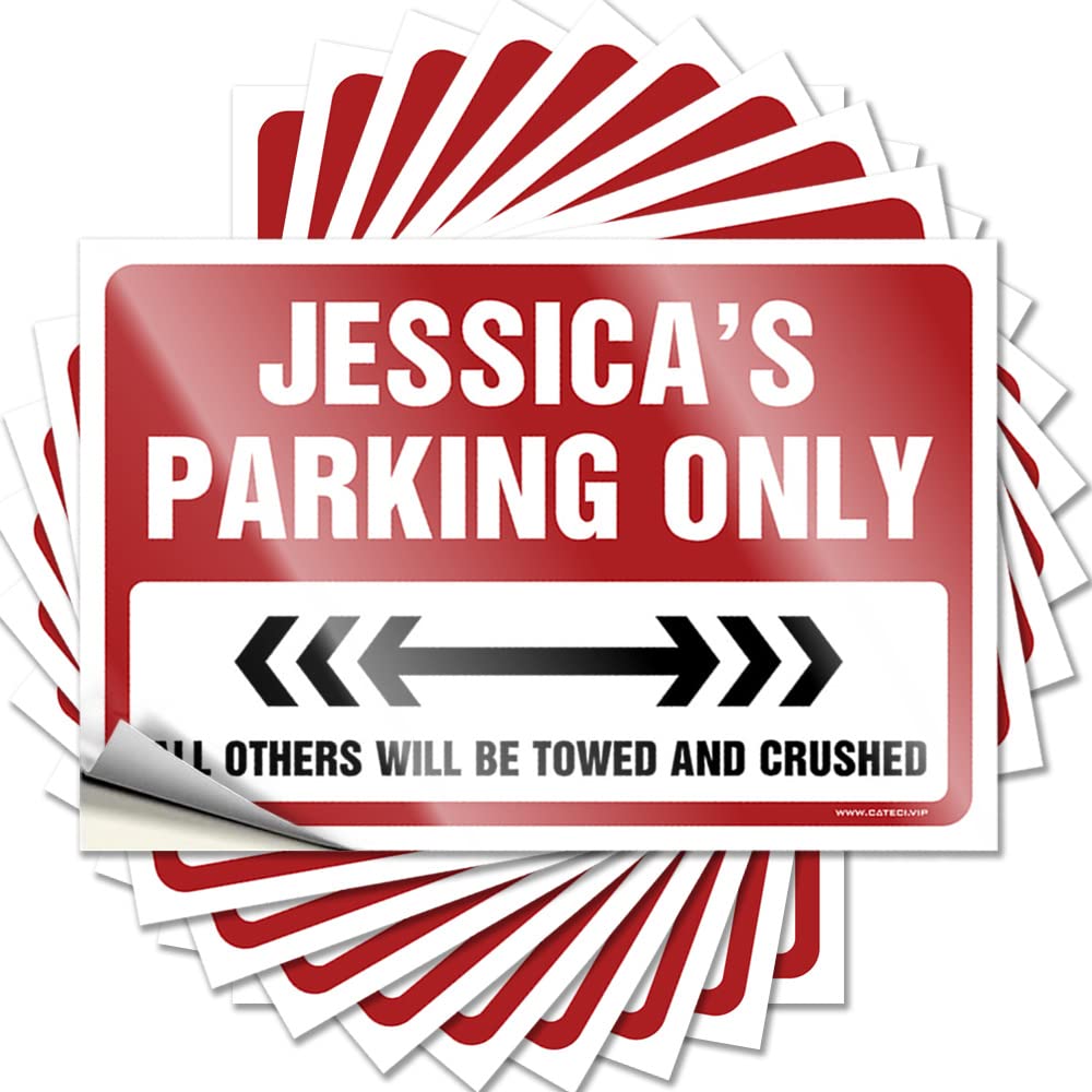 Fall Decor Outdoor Tattoos - Lover Coffee Hard Jessica's Parking Only(12X18CM)