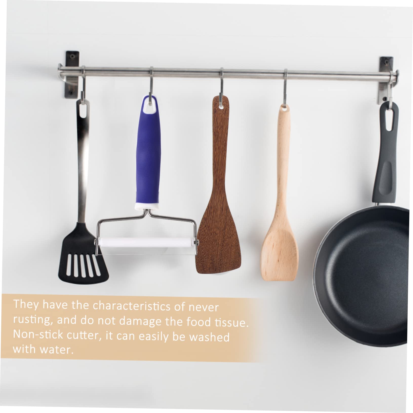 BESTYASH Plastic Handle Cheese Slicer Stainless Steel Cutter for Block Cheese Ergonomic Design with Hanging for Non Stick Surface for Effortless Cleaning