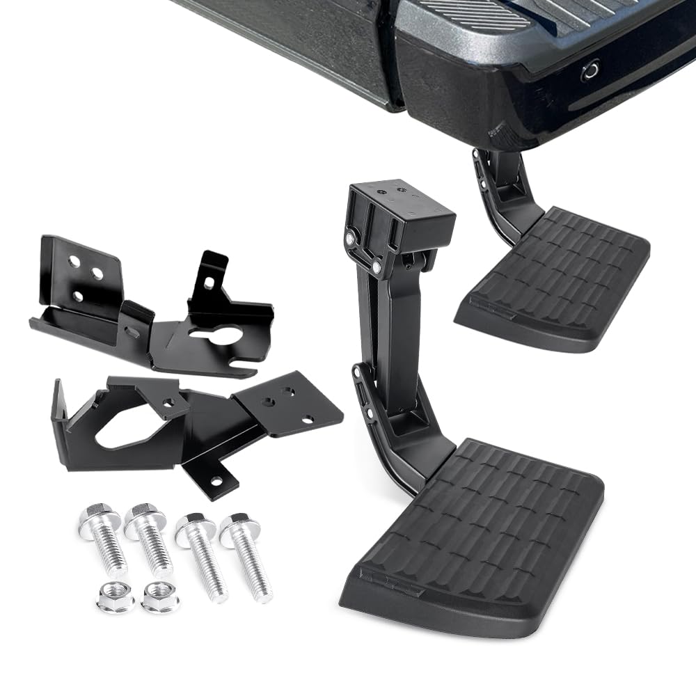 75313-01A Truck Bed Step for Ford F250 F350 F450 Super Duty 2017-2022 | (Not Work When F450 Vibration Damper is Installed) Retractable Truck Tailgate