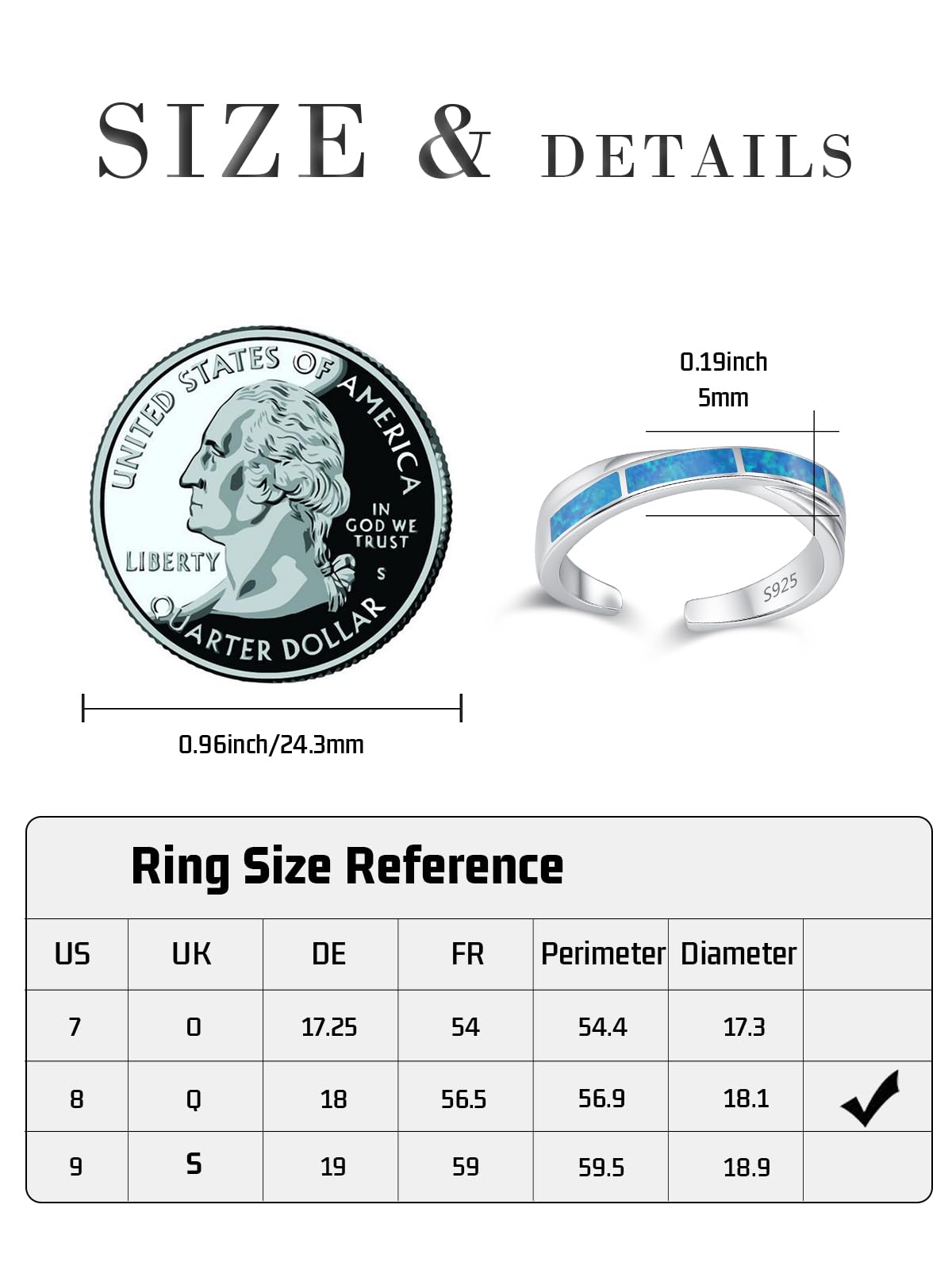 Glaube Liebe Hoffnung/Ich kann alles machen Ring 925 Sterling Silber Opal Ring Schmuck Verstellbarer Ring Damen Mädchen Frauen