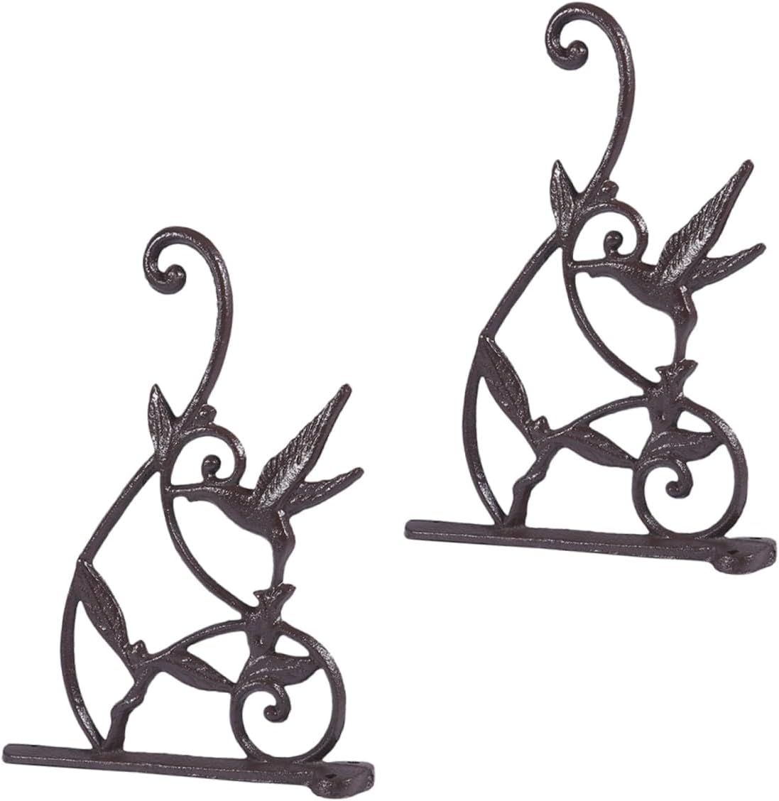 VICASKY 2pcs Garden Flower Basket Hooks Multi-Purpose Wall Plant Holder for Decor Hanging Decor for Balcony