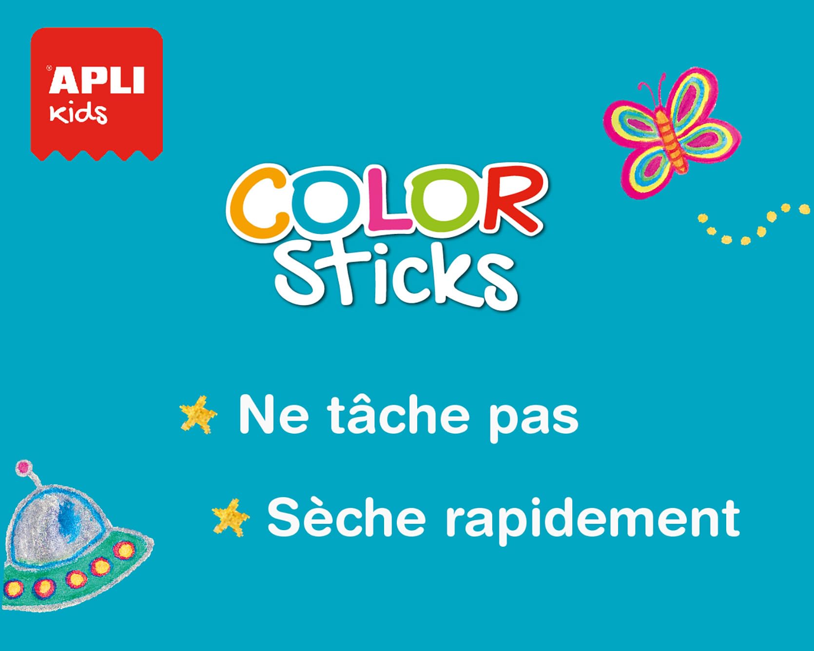 APLI Kids 14228 12 barre di tempera