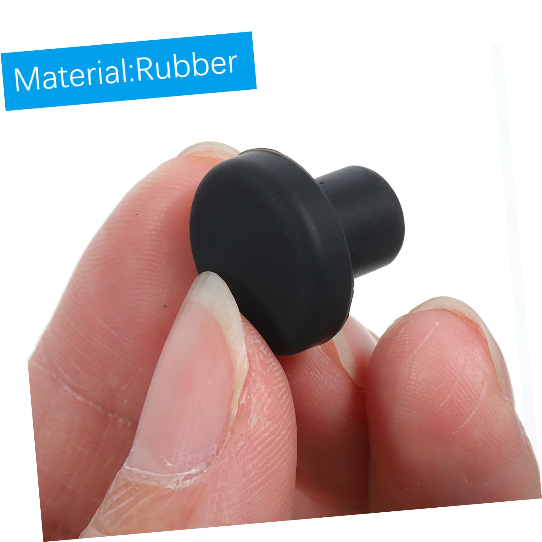 PRETYZOOM 10 pcs Shaped Rubber Plugs Round Hole Seal Stoppers for Water Leakage Prevention and Easy Insertion for Various Applications