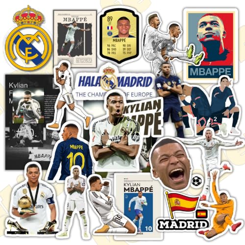 Image of Pack of 35 Random Kylian Mbappe Stickers for Laptop /Mobile /Mobile /Journal /Diary /Guiatar etc. (Pack of 35) (Kylian Mbappe)