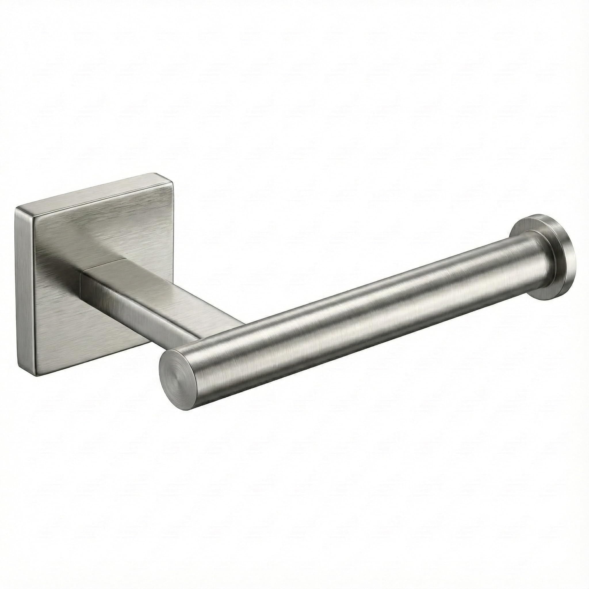 Wall-Mount Toilet Paper Holder, Open Arm, Brushed Nickel