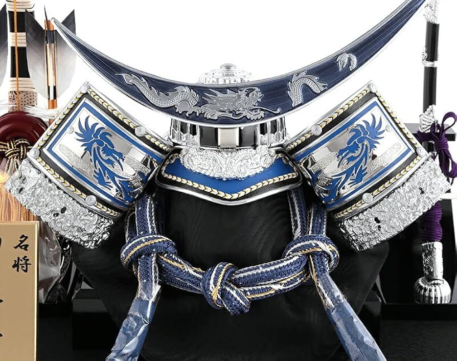 Amazon | 五月人形 コンパクト 伊達政宗 兜ケース飾り 兜飾り 宝