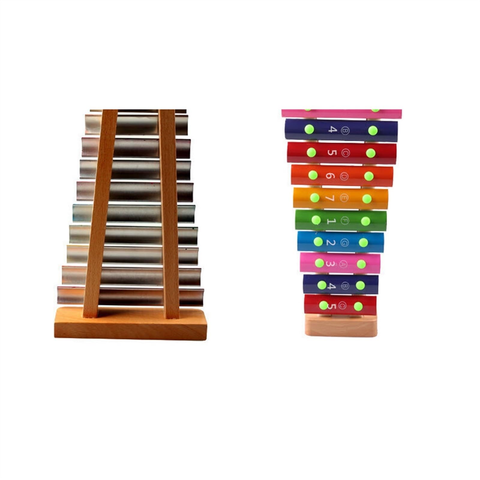 Xilófono Para Golpear A Mano Placa De Aluminio De 15 Tonos Instrumento De Percusión Para Estudiantes Juego Completo De 15 Tonos(15-tone 2)