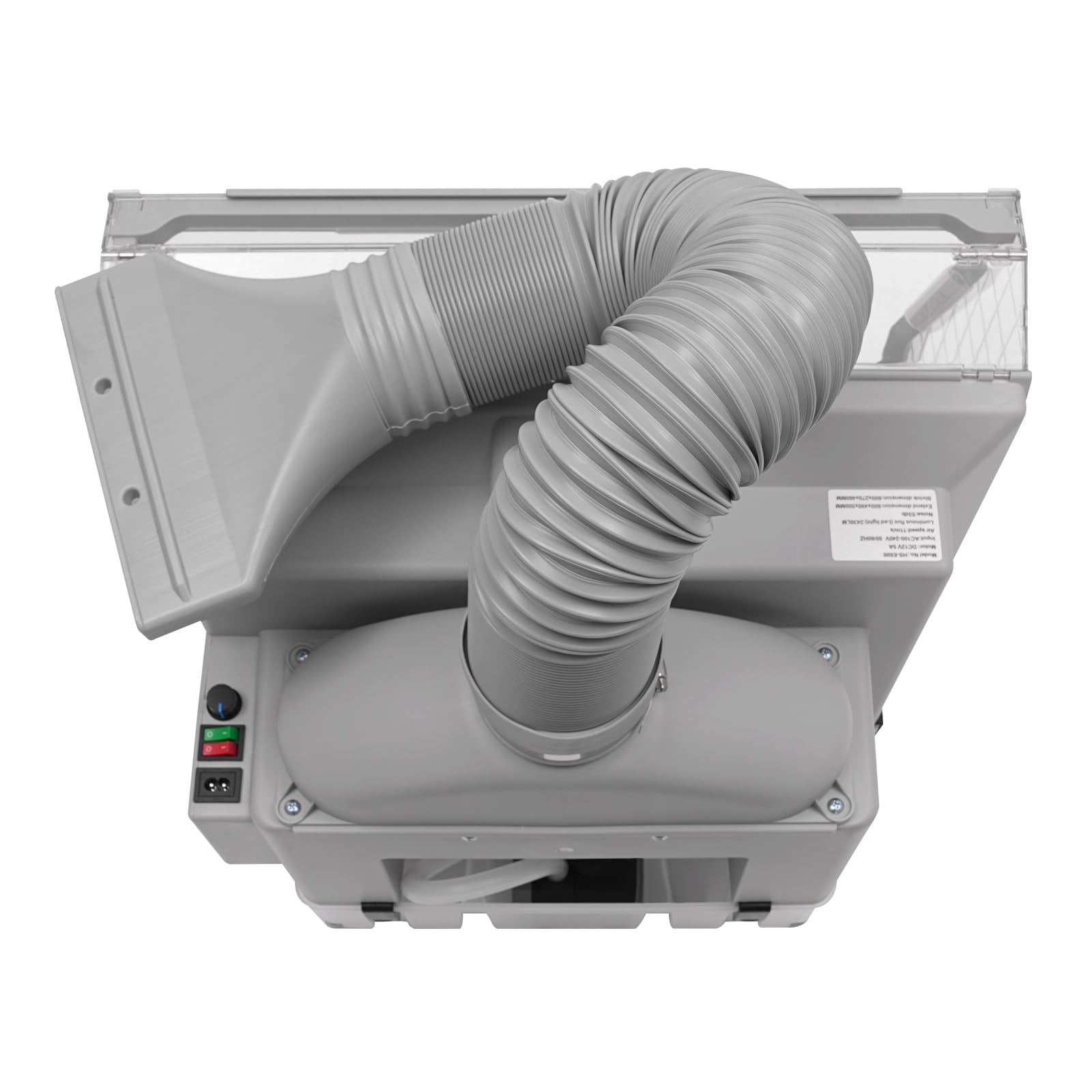 Airbrush Lackierkabine mit Wasserwand 11 m³/min 3 LED Lichtröhren Doppelte Filtration 3 Ventilatoren