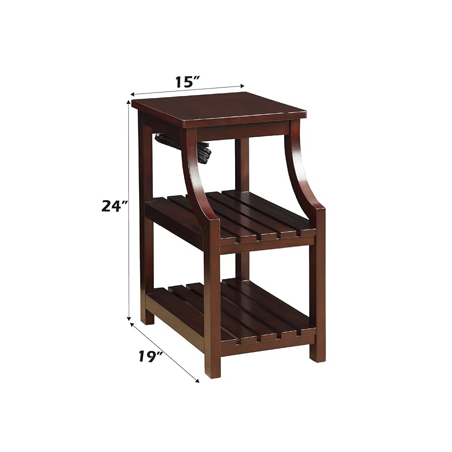 【LV freaks】ACME ECOWOOD TABLE Teak Acacia Wood Outdoor 19 in. Side Table End Table Small