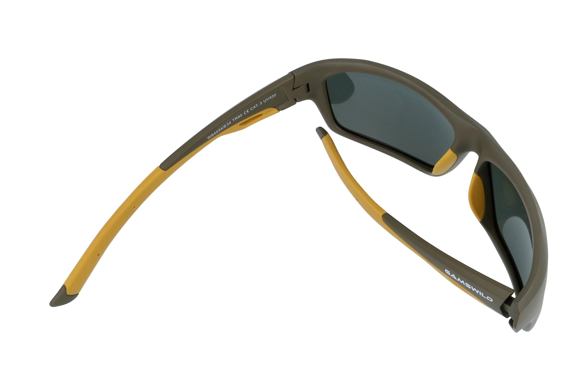 Gamswild WS4034 Occhiali da sole sportivi TR90 polarizzati occhiali da ciclismo occhiali da sci unisex leggeri | verde | blu | marrone | marrone |