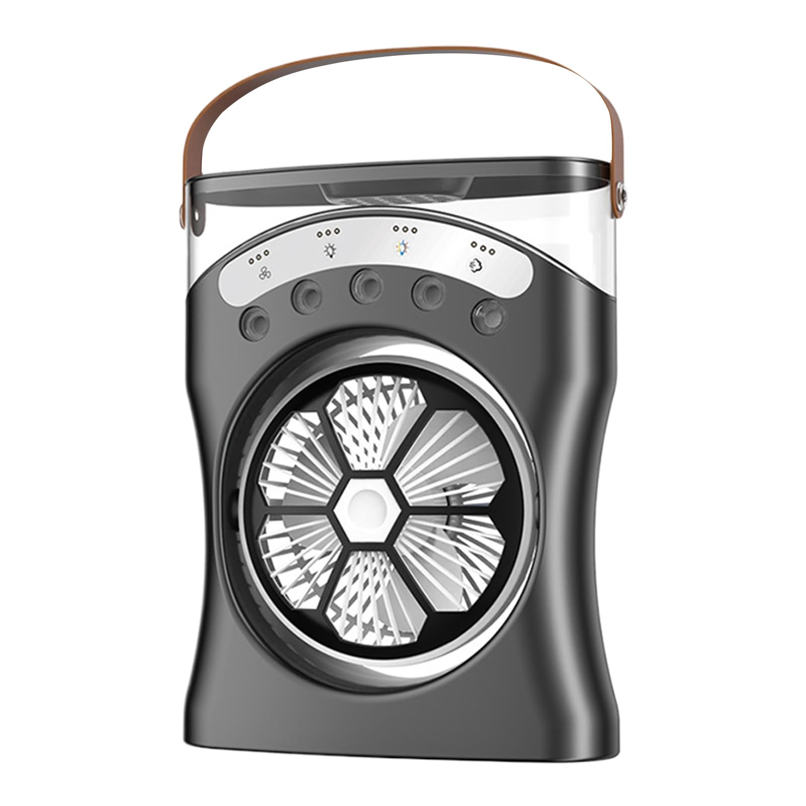 Petit ventilateur rechargeable brumisateur silencieux et rotatif à 180°