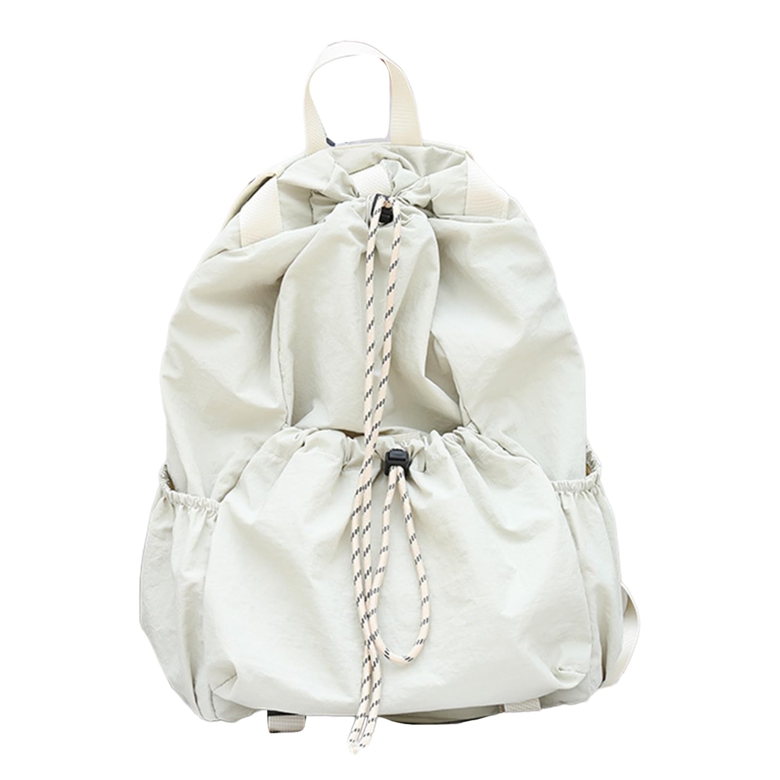 MICFENY Ruched Drawstring Backpack Casual Travel Daybags College Pack for Women Girl Students School Bags Bookbags Shoulder Bag