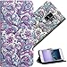 Produktbild COTDINFOR Samsung Galaxy S9 Hülle für Geschenk Lederhülle 3D-Effekt Kartenfächer Schutzhülle Protective Handy Tasche Schale Standfunktion Etui für Samsung Galaxy S9 Whirlpool Pattern YX.