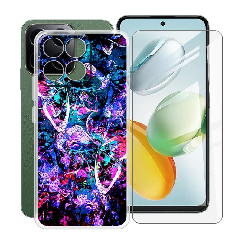 AQGGIIXY per Honor 200 Smart Custodia e Pellicola Vetro