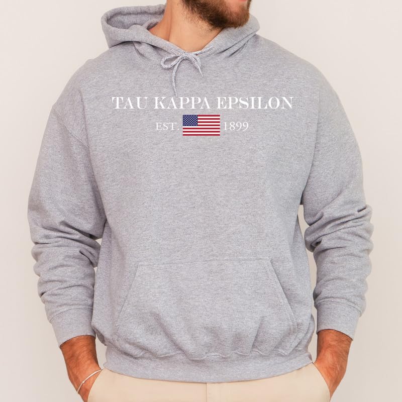 Tau Kappa Epsilon Hoodie - TKE Proudly American Sweatshirt2