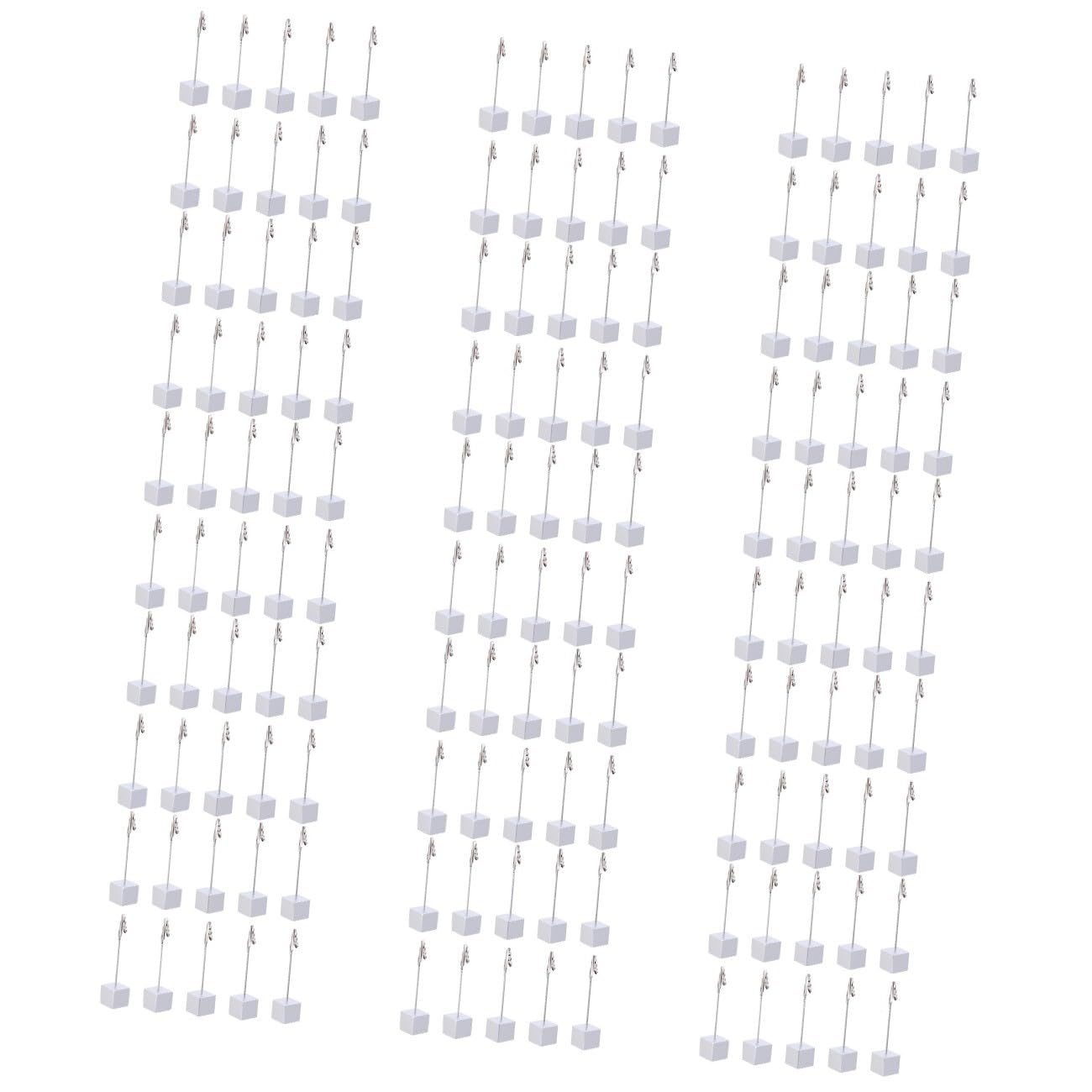 STOBOK 150 Pezzi Cartella Porta-Appunti Porta-Cubo Per Foto Base Per Cubo Di Carta Porta-Appunti Morsetto Per Appunti Segnaposto Clip Supporto Per Clip Per Foto Supporto Per Clip Per