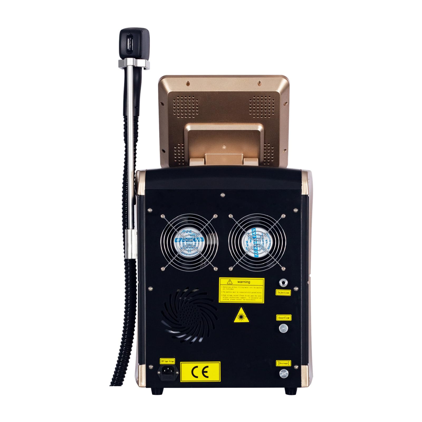 Macchinario per la Rimozione Permanente dei Peli, Laser Diodo 755nm, 808nm, 1064nm, Refrigerazione TEC, Spot 23 x 40 mm, Potenza 3000W, Sistema Operativo Intelligente