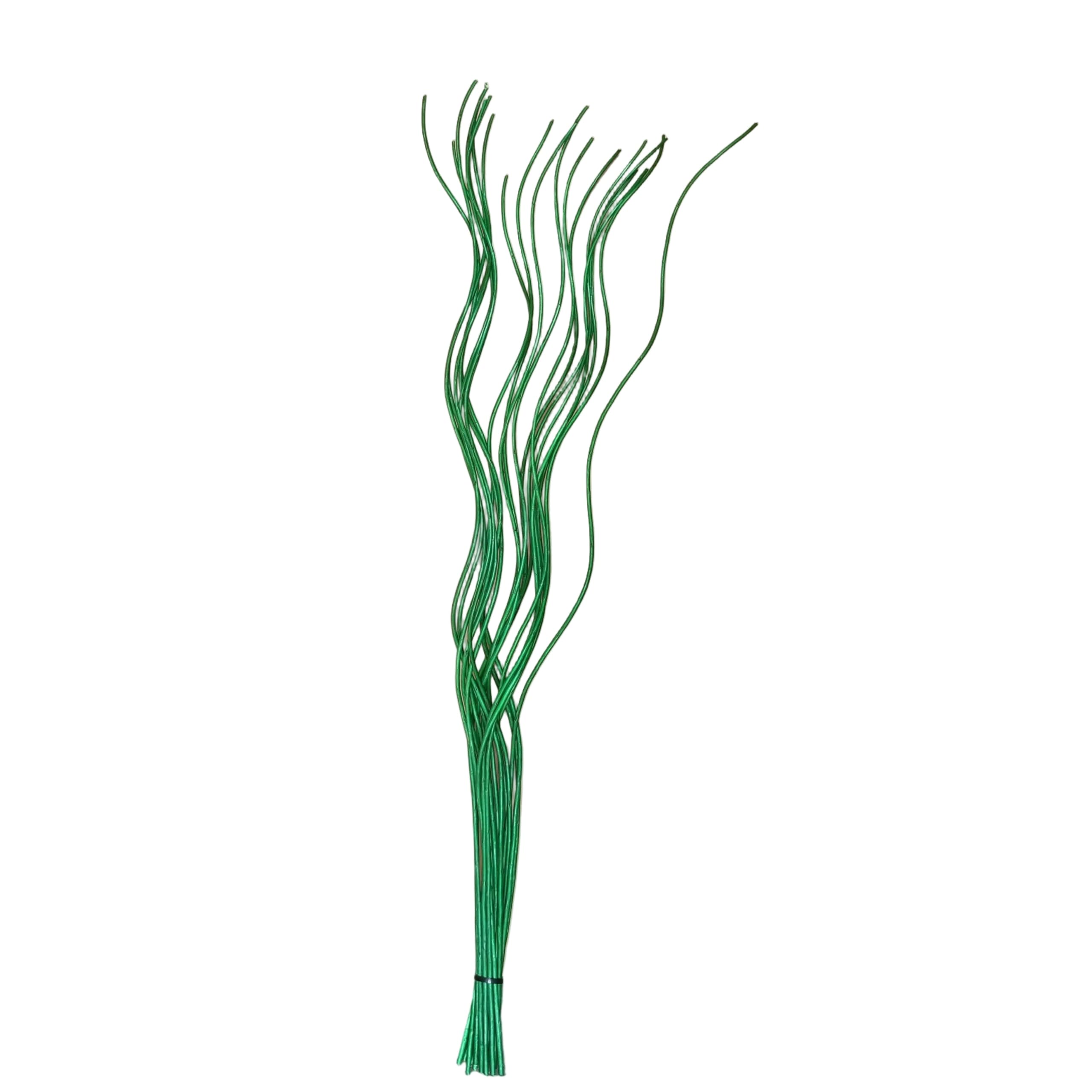 Homestreet Spiral Willow Twigs 85cm (34”) – 20 Decorative Natural Branches for Vase & Home Décor – Tall Tabletop & Floor Display – Multiple Colours Available (Green)