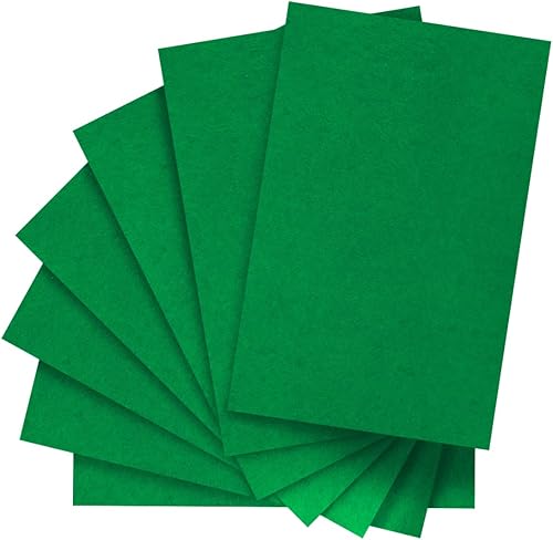IOOLEEM Hojas de fieltro verde, 30 piezas de 7 x 11.3 pies (cerca de tamaño A4, 7.1 x 11.2in) hoja de fieltro precortada para manualidades, hojas de