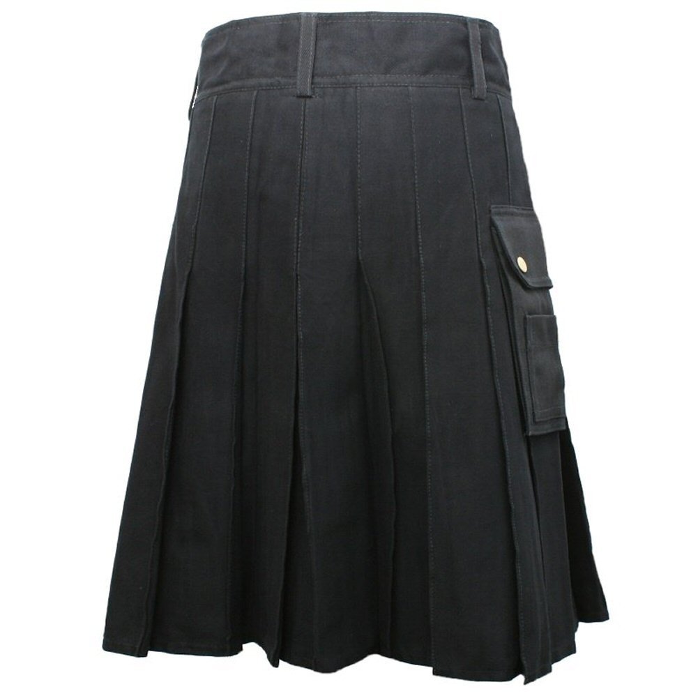 Tartanista Falda escocesa de algodón pesado para hombre (longitud: 24 pulgadas)