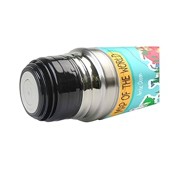 Amazon | マップ 地図 水筒 ボトル 魔法瓶, 世界地図 カラフル