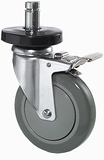 Global Industrial Stainless Steel Stem Casters, (2) 5