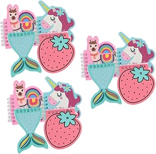 NUOBESTY 12 Pçs Bobina Notas Caderno Espiral Bloco De Notas Bloco De Notas De Bolso Cadernos A Granel Blocos De Notas Cauda De Sereia Mini Bloco De Notas Fofo Bloco De Notas De Viagem