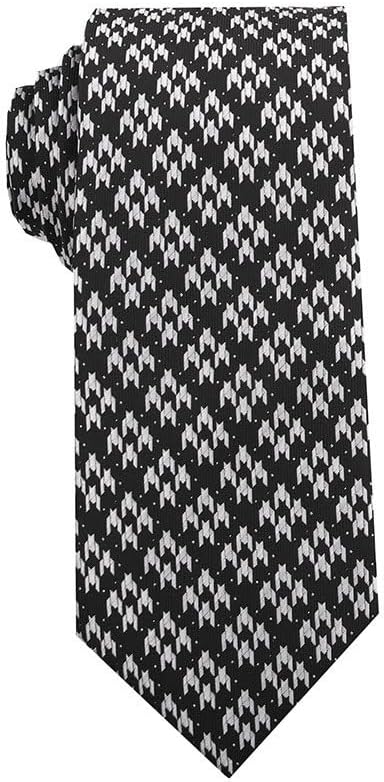 Black Pattern Tie Men's Business Formal Casual Yarn-dyed Suit Hand-tied