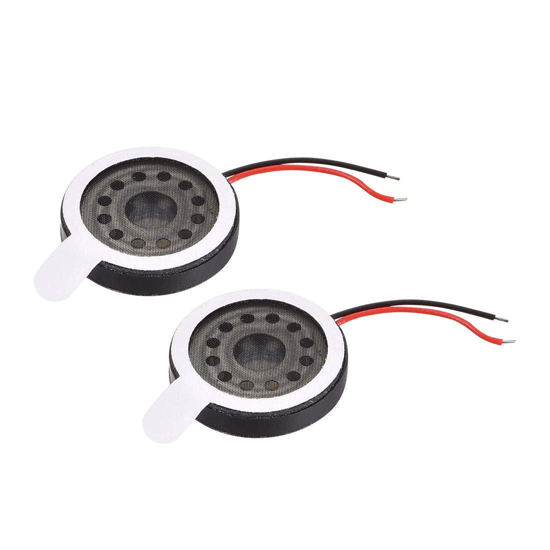 uxcell 1W 8 Ohm 16mm Dia Speaker with Wire for Electronic Projects 2pcs
