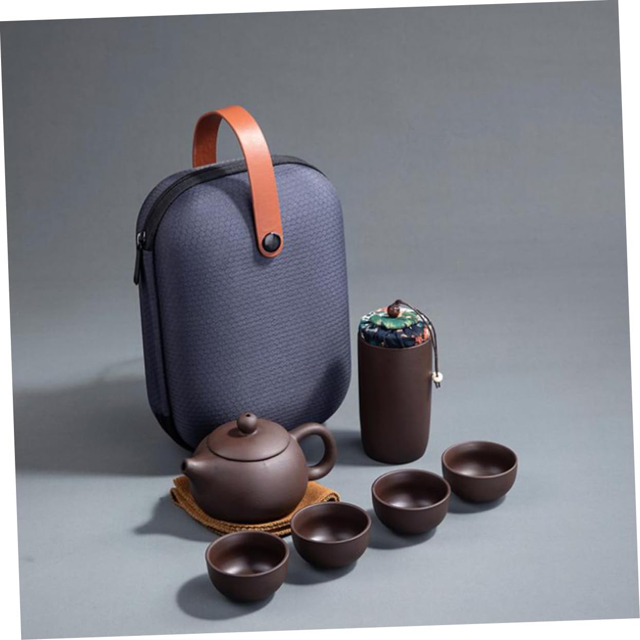 Service à Thé en Argile Violette, Lot de 1 Set de Set, Café, Élégant