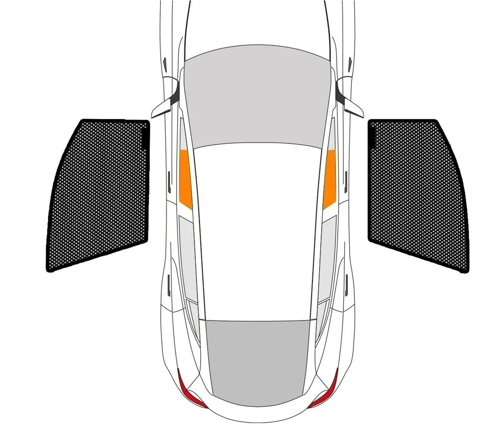 Parasol Ventana Coche para Chevy para Traverse 4 DR SUV 2018-2023 Parasol Ventana Cortina Magnética Malla Parabrisas Delantero(Front-2pcs)