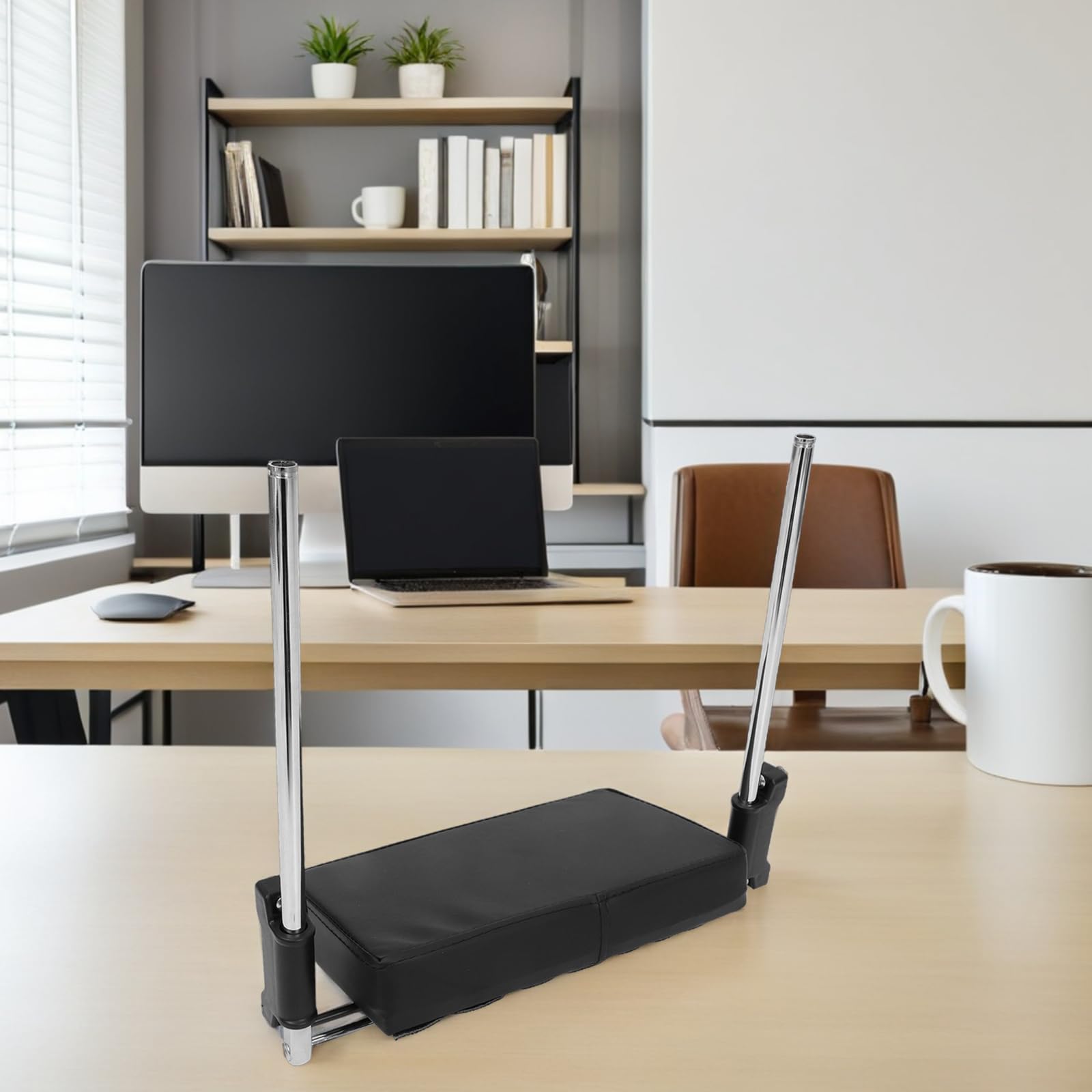 Ergonomische Fußstütze Gepolstert mit Halterung Verstellbar für Büro und Gaming Stühle rutschfeste Stuhlfußstütze für Homeoffice und Heimgebrauch