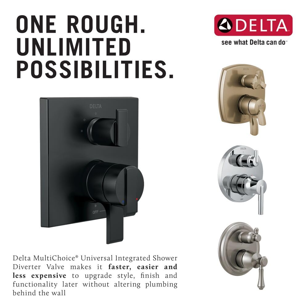 DELTA FAUCET Other MultiChoice - Desviador universal integrado para ducha, entradas/salidas universales, bronce champán