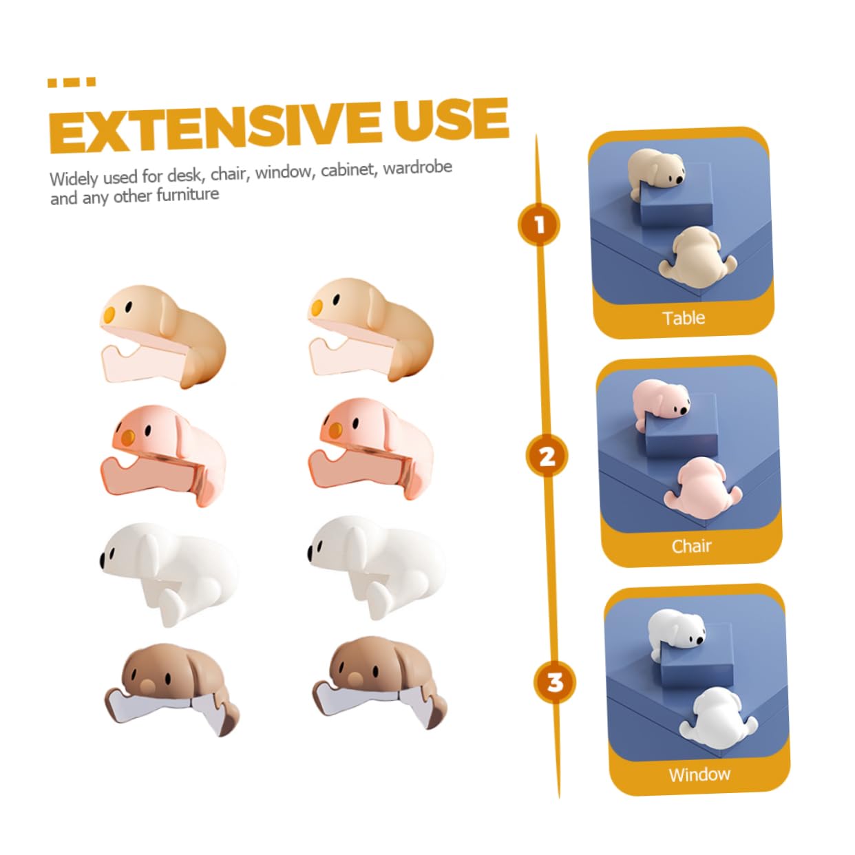 UPKOCH 32piezas Protector De Esquinas De Diseño De Cubre Anticolisión para Muebles Seguridad Infantil y Protección De Muebles para y Guarderías